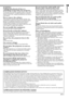 Page 5EN-5
ENGLISH
WARNING:
Unplug immediately if there is
something wrong with your projector.
Do not operate if smoke, strange noise or odor comes
out of your projector. It might cause fire or electric
shock. In this case, unplug immediately and contact
your dealer.
Never remove the cabinet.
This projector contains high voltage circuitry. An
inadvertent contact may result in an electric shock.
Except as specifically explained in the Owners
Guide, do not attempt to service this product
yourself. Please...