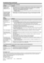 Page 36EN-36
Others
Problem
The exhaust vents 
emit warm air. 
The menu can't be 
used. 
“TEMPERATURE!!” is 
displayed.
The 
 mark appears. 
The remote control 
doesn't function easily 
or at all.
The buttons on the 
control panel (except 
for the POWER button) 
don’t function. 
Abnormal sound is 
heard. Solution
•  This air comes out after cooling the inside of the projector. You may feel hot, but this is 
not a malfunction. 
•  The microcomputers inside the projector may be wrongly operating because...