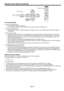 Page 20EN-20
To stop projecting:
8.  Press the POWER button. 
• A conﬁ rmation message is displayed.
•  To cancel the procedure, leave the projector for a while or press the MENU button. 
9.  Press the POWER button. 
•  The lamp goes out and the projector goes into a standby mode. In this standby mode, the STATUS indicator 
blinks green. 
10. Wait about 2 minutes.
•  During this period of 2 minutes in the standby mode, the intake fan and exhaust fan rotate to cool the lamp. 
•  The lamp can’t be lit again for 1...