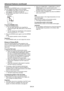 Page 34EN-34
Expand
By pressing the EXPAND button on the remote control, 
you can magnify the image to view the details.
•  The EXPAND mode doesn’t function with some 
input signals. For details, see page 45.
•  The EXPAND mode doesn’t work with video or 
S-video signal. •  When the COMPUTER 1, COMPUTER 2 or DVI-D 
(HDCP) button on the remote control or the 
COMPUTER button on the control panel is pressed, 
the PinP mode will be canceled. 
•  The PinP mode is available only when the ASPECT 
ratio is set to...