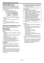 Page 35EN-35
Setting the efficient mode
By pressing the EFFICIENT MODE button, you 
can display the EFFICIENT MODE menu to set the 
following menu items: LAMP MODE, STANDBY 
MODE, and AUTO POWER OFF. (For details of each 
item, see page 23.)
1. Press the EFFICIENT MODE button.
•	 The	EFFICIENT	MODE	menu	appears.
LAMP MODE
STANDBY MODE ST
ANDA RD
ST
ANDA RD
EFFICIENT MODE
AUTO PO WER
OFF  OFF
2. 
Select an desired item to set by pressing the  or 
 button.
3. Set the selected item by pressing the  or ...