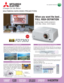 Page 1MULTIMEDIA DATA/VIDEO PROJECTORS
Vivid color 4100lm* Brightness and 3000 :1 High ContrastFeatures including impressive 4100lm brightness and a high contrast of 
3000:1 allow the FD730U to reproduce clear, sharp images regardless of 
venue size, be it a large meeting room or lecture hall. Mitsubishi Electric’s 
original color wheel and BrilliantColor™ are incorporated as well, ensur-
ing life-like color reproduction. Whether coming from a computer, video-
cassette player or other source, the reproduction...