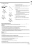 Page 29EN-29
ENGLISH
(c)
(a)(b)
(c)
To replace the lamp:
1. Reverse the projector gently.
2. Loosen the screw (a) using a Phillips screwdriver (+), and
remove the lamp cover (b).
3. Loosen the screws (c) using a Phillips screwdriver (+).
4. Pull up the handle.
5. Pull out the lamp box by the handle while holding the
projector.
•Pull the lamp box out of the projector slowly. If it is
pulled out quickly, the lamp may break scattering
glass fragments.
•Do not spill liquid on the removed lamp box or do not
place it...