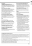 Page 5EN-5
ENGLISH
WARNING:
Unplug immediately if there is
something wrong with your projector.
Do not operate if smoke, strange noise or odor comes
out of your projector. It might cause fire or electric
shock. In this case, unplug immediately and contact
your dealer.
Never remove the cabinet.
This projector contains high voltage circuitry. An
inadvertent contact may result in an electric shock.
Except as specifically explained in the Owners
Guide, do not attempt to service this product
yourself. Please...