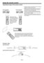 Page 9EN-9
30° 30°30° 30°
Using the remote control
20°
10°20°
10°
20°20°20°20°
Operational range of the remote control
•  Keep the remote control photo-sensor out of direct 
sunlight or ﬂ uorescent lamp light.
•  Keep the remote control photo-sensor at least 2 m  
(6 feet) away from ﬂ uorescent lamps. Otherwise, 
the remote control may malfunction.
•  If there is an inverter-operated ﬂ uorescent lamp 
near the remote control, the remote control opera-
tion may become unstable.
•  When you use the remote...