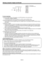 Page 23EN-23
To stop projecting:
Press the POWER button on the projector or the OFF () button on the remote control.
A conﬁ rmation message is displayed.
To cancel the procedure, leave the projector for a while or press the MENU button.
Press the POWER button on the projector or the OFF (
) button on the remote control again.
The lamp goes out and the projector goes into a standby mode. In this standby mode, the STATUS indicator 
blinks green.
Wait about 2 minutes.
During this period of 2 minutes in the standby...