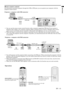 Page 21EN – 21
ENGLISH
Mouse remote control
By connecting to personal computer through the USB or PS/2 port, you can operate your computer with the
projector remote control.
Projector + computer with USB connector
Operation
•Turn off computer and the projector before connecting with PS/2 port. When connecting the computer with the
projector when the personal computer is on, the remote control does not work as a mouse. In that case, restart
the personal computer.
•When the projector is connected with USB...
