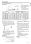 Page 9EN – 9
ENGLISH
(inch)
71 
107 
144 
181 
272 
364 
–
–
Installation
Orientation of the projector
Picture size can be set by changing the distance between the screen and the projector.
Front projection
To find the approximate distance
between the projector and screen:
Multiply the width of the screen
x 1.8 (min.) , Multiply the width of
the screen 
x 2.3 (max.).
• Refer to the chart for recom-
mended distances in maximum
zoom and minimum zoom.
SCREEN
Front projection, ceiling mount
For ceiling mount, you...