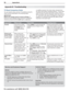 Page 3030 Appendices
For assistance call 1(800) 332-2119
  Reset Name When to Use How to Use Resulting Action
FormatIf the picture shape  
seems incorrect, use 
the 
FORMAT key to 
change the picture 
shape.Press 
FORMAT to cycle through the 
available picture shapes for the 
signal.The last-used format for a signal 
type will be recalled on the input.
Note:  Also check the aspect ratio 
feature on your cable box, satellite 
receiver, or other device, as this may 
be altering the picture.
Picture and 
Sound...