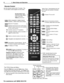 Page 66 1.  Basic Setup and Operation
For assistance call 1(800) 332-2119
Remote Control
Aim the remote control at the TV screen.  The 
TV can detect control signals over the entire 
Powers TV on or off.
Number/letter keys
Channel tuning, page 8
Pass-code entry
TOOLS key shortcuts
Sleep Timer.  Automatically turns off 
the TV after the number of minutes 
you set.
GUIDEChannelView channel listings.  Set the 
TV clock to receive correct updates.
INFOTV status or TV help
(PAU S E) Freezes a broadcast TV picture...