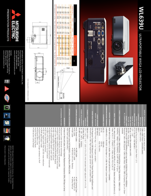 Page 2SCREENDISTANCE FROM SCREEN (L)
Hd
Diagonal SizeHeightWidthMax. Zoom Min. Zoominchcminchcminchcminchminchminchcm
40102 19.650 34.989 56 1.4 68 1.7 6.6 17 
60152 29.475 52.3133 85 2.2 103 2.6 9.9 25 
80203 39.2100 69.7177 114 2.9 139 3.5 13.2 33 
100254 49.0125 87.2221 143 3.6 174 4.4 16.5 42 
150
381 73.5187 130.7332 216 5.5 262 6.6 24.7 63 
200508 96.1249 174.3443 289 7.3 349 8.9 32.9 84 
250635 122.6311 217.9553 362 9.2  41.2 105 
275699 134.8342 239.7609 398 10.1 45.3 115  Unit measured in inches. *Hd...