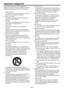 Page 4EN-4
Please read all these instructions regarding your 
projector and retain them for future reference. Follow all 
warnings and instructions marked on the projector.
1. Read instructions
All the safety and operating instructions should be 
read before the appliance is operated.
2. Retain instructions
The safety and operating instructions should be 
retained for future reference.
3. Warnings
All warnings on the appliance and in the operating 
instructions should be adhered to.
4. Instructions
All...