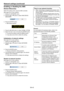 Page 42EN-42
Network settings (continued)
Enabling or disabling the AMX 
Device Discovery
Select this setting when using the AMX controller.
(See page 25 for menu setting.)
1. Display the NETWORK menu.
2. Press the S or T button to select AMX DEVICE 
DISCOVERY.
3. Press the ENTER button.
• AMX dialog appears. 
4. Press the W or X button to select ON   or OFF  .
5. Select the item to set, and press the ENTER button.
• To cancel the setting, press the MENU button.
• It may take some time to reflect the setting....