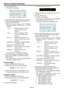 Page 44EN-44
Network settings (continued)
3. Press the ENTER button.
 The SSID screen appears.
4. Press the S, T, W, and X buttons to move the key 
cursor to select the characters or marks to enter, 
and press the ENTER button.
 SSID can be set using up to 32 characters
including alphabets (capital/small) or numeric
characters.
 key: ............. Shifting the position of enter 
cursor to the left for each 
character.
 key: ............. Shifting the position of enter 
cursor to the right for each 
character....