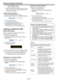 Page 45Network settings (continued)
EN-45
 WPA-PSK(HEX): 64 digits
 WPA2-PSK(HEX): 64 digits
 If the entered content is outside character number
range, the KEY screen appears again after an
error dialog is displayed.
Saving Wireless Settings
1. Display the WIRELESS SETTING menu.
2. Press the S or T button to select SAVE SETTINGS.
3. Press the ENTER button.
 Confirmation dialog appears.
4. If the ENTER button is pressed again, the 
WIRELESS SETTING will be refl ected.
 It may take some time to refl ect the...