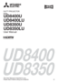 Page 1U
UD8400
UD8350
This User Manual is important to you.
Please read it before using your projector.
DLP™ PROJECTOR
MODEL
UD8400U
UD8400LU
UD8350U
UD8350LU
User Manual 