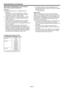 Page 74EN-74
Speciﬁcations (continued)
Speciﬁcation of RGB signals in each computer 
mode of the projector (continued)
Important:
tSome computers aren’t compatible with the 
projector.
tThe projector’s maximum resolution is 1920 x 
1200 pixels. It may not display images of higher 
resolutions than 1920 x 1200 correctly.
tImages with SYNC on G (Green) signal may jitter.
tImages with SYNC on G (Green) signal may be 
tinged with green.
tIf the resolution and frequency of your computer 
aren’t shown on the...