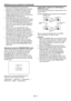 Page 15EN-15
Setting up your projector (continued)
•  When the KEYSTONE-mode adjustment is 
performed, the displayed image may be distorted.
•  Depending on the installation conditions of the 
projector and the screen, a perfect rectangular 
image and the proper aspect ratio may not be 
obtained. Slight distortion can be corrected by the 
CORNERSTONE-mode adjustment.
•  Noise may appear on the screen during the 
KEYSTONE-mode adjustment because of the type 
of the video signal being projected and the setting...