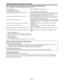 Page 43EN-43
How to adjust the image supplied from the computer using the menu:
Carry out the following procedures according to the symptoms. 
Wide strips appear.  ……………………………………… Adjust TRACKING in the SIGNAL menu. 
The projected image ﬂickers. 
The projected image is blurred. ......................................Adjust FINE SYNC. in the SIGNAL menu. 
The projected image is displaced horizontally. ..............Adjust HORIZ.POSITION in the SIGNAL menu. Every time the 
 button is pressed, the image moves to...