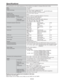 Page 63EN-63
Speciﬁcations
The speciﬁcations and outside appearance of the projector are subject to change without prior notice.
Type LCD projector
Model UL7400U
Display technology 0.76-inch LCD panel: 3 pieces (for R,G,B)
Pixel: 1920 x 1200 = 2304000 pixels  Total 6912000 pixels
DUJWFQJYFMSBUFPSNPSF	FBDIQBOFM

Projection lens F 1.8 - 2.6  f= 24.0 - 43.2 mm
Light-source lamp 350 W
Image size (projection distance)40” min. to 300” max. (projection distance 1.2 to 9.4 m)
Maximum resolution Computer...