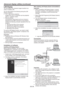 Page 39EN-39
LAN Display
You can project the computer images inputted via a 
wired or wireless LAN.
You can also perform the following during the LAN 
Display projection:
t UPTQMJUTDSFFOQSPKFDUJPO
  Images from up to 4 computers can be projected 
split on 1 projector screen.
t 3FNPUFEFTLUPQ
  Connecting an input device such as a mouse or 
keyboard to the USB-A terminal on the projector 
enables the following computer operations from the 
projector.
t 4IPXJOHMPDBMmMFTPGUIFDPNQVUFS
t...