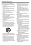 Page 4EN-4
Important safeguards
Please read all these instructions regarding your 
projector and retain them for future reference. Follow 
all warnings and instructions marked on the projector.
1. Read instructions
 All the safety and operating instructions should be 
read before the appliance is operated.
2. Retain instructions
 The safety and operating instructions should be 
retained for future reference.
3. Warnings
 All warnings on the appliance and in the operating 
instructions should be adhered to.
4....