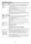 Page 53EN-53
Troubleshooting (continued)
No image appears on the screen. (continued) 
Problem Solution
The screen for 
entering the password 
appears.t 1BTTXPSEJOUIF1BTTXPSENFOVIBTCFFOTFUUP0OUPFOBCMFUIFQBTTXPSEMPDL
 Enter the password or contact the person in charge of management of the 
projector. (See page 47.)
“No signal” is 
displayed.t 5VSOPOUIFQPXFSPGUIFDPOOFDUFEEFWJDF
PSDIFDLXIFUIFSUIFSFJTTPNFUIJOH
wrong with the connected device.
t...