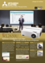 Page 1WL2650U
PORTABLE WXGA PROJECTOR
MULTIMEDIA DATA/VIDEO PROJECTORS
Optimum installation every time.
                         The newly evolved WXGA Projector.
Fan noise is barely perceptible at 29dBA (at “lamp 
Low” mode). Your assurance of clear and quiet 
presentations, even in cramped room conditions.
Supported by our optimum design for light source
lamp temperature control, maximum light source
lamp use soars to 4,000 hours.*1This makes
dramatic reductions in running cost, while likewise
slashing...