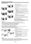 Page 39
EN-39

To replace the lamp: 
1. Unplug the power cord.
.  Loosen the screw (a) using a Phillips screwdriver (+), and 
remove the lamp cover (b).
3.  Loosen the screws (c) using a Phillips screwdriver (+).
4.  Pull the handle. 
5.  Pull out the lamp box by the handle while holding the 
projector.
•  Pull the lamp box out of the projector slowly. If it is 
pulled out quickly, the lamp may break scattering glass 
fragments. 
•  Do not spill liquid on the removed lamp box or do not 
place it near any...