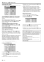 Page 18EN – 18
Adjusting the image
You can adjust the picture by using the IMAGE menu.
To control the level of white-to-black in the image :
Adjust CONTRAST in IMAGE menu.  Press the %
button to increase the contrast and the $ button to
reduce it.
To control the light level of the image :
Adjust BRIGHTNESS in IMAGE menu.  Press the %
button to lighten the image and the $ button to
darken the image.
To adjust the detail and clarity of the image :
Adjust SHARPNESS in IMAGE menu.  Press the %
button to make the...