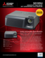 Page 1Quality and Versatility Made Affordable  
Native SVGA resolution (800x600)
DLP
®technology
Bright 1600 ANSI lumens and 1800:1 contrast ratio
Lightweight design 
Anti-theft security anchor
Filter-free design
Up to 4000-hour lamp life*
* low mode rating
SD105U 
VERSATILITY AND VALUE
DLP®ULTRAPORTABLE SVGA PROJECTOR
www.mitsubishi-presentations.com
Mitsubishi SD105U is a value DLP®projector that offers SVGA 
resolution, a bright 1600 lumens and rich 1800:1 contrast in a 
small, light-weight package just...