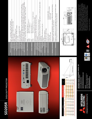 Page 2©2006 Mitsubishi Digital Electronics America, Inc. Standard features,
options and specifications subject to change without notice.  The
DLP™ logo and DLP™ medallion are trademarks of Texas Instruments.
Microsoft, Windows, and the Windows logo are registered trademarks
of Microsoft Corporation. Mac and the Mac logo are trademarks of
Apple Computer, Inc, registered in the U.S. and other countries. All
other trademarks are the property of their respective holders. 
*The projector lamp contains mercury....