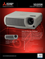 Page 1Va lue for the Cost Conscious
The SD205R is an excellent choice for the cost conscious user
who does not want to compromise on performance, quality
and reliability. This ultra-portable DLP™ projector only weighs
5.3 lbs, native SVGA resolution, an amazing 2000:1 contrast
ratio and shines bright at 2000 ANSI lumens for an impres-
sively sharp images. It provides flexible connectivity options
for both video and data, and is backed by Mitsubishi’s
exclusive ERA Warranty programs.
DLP™ technology 
Native...