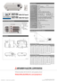 Page 2S-188-8-B7965-A    KYO-0803 Printed in Japan(MDOC)New publication, effective Mar. 2008
Specifications subject to change without notice.
XD210U
0.55 1 - Chip DMD
1024 x 768 (
Total 786,432 pixels)
2000lm
2000 : 1
30 - 250 
RCA x 1 Model
Display Technology
Resolution
Brightness
Contrast Ratio
Picture Size
Video Input Terminal
Unit : mm
Screen size and Projection distance
Specifications
Input and Output Terminals
PC Compatibility640 x 480 - 1280 x 1024,
True : 1024 x 768,  
Sync on Green available
NTSC /...