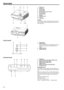 Page 6
EN-6
Overview
1FOCUS ring
2ZOOM ring
3 Control panel
4 Air inlet grille
5 Remote control sensor (Front)
6 Air outlet grille
7 Terminal board
8 Speaker
9 Adjustment feet
10 Lock bar
11 Lamp cover
Caution:Do not replace the lamp immediately after using the pro-
jector because the lamp would be extremely hot and it 
may cause burns.
Control panel
1 Power button
2 SOURCE buttonEach press of this button enables the input source to 
switch in the following order: COMPUTER and 
VIDEO.
3 STATUS indicator
4...