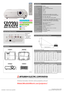 Page 2MOBILE SVGA PROJECTOR
SD220U
SD220U
Screen Size and Projection Distance
As seen from the side
SD220U
Height
Hd
Projection Distance (
L)
SD220U
0.55 1-Chip DMD
800 x 600 (
Total 480,000 pixels)
2200lm
2000 : 1
30 - 300
1.9 - 2.2   Model
Display Technology
Resolution
Brightness
Contrast Ratio
Picture Size
Throw Ratio
Specifications
PC Compatibility640 x 480 - 1280 x 1024,
True : 800 x 600, Sync on Green available
NTSC / NTSC 4.43 / PAL (including PAL-M, N) / SECAM / PAL-60Component Video ; 480i/p (...