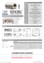 Page 2L-188-6-B7435-A KYO-0606 Printed in Japan(MDOC)New publication, effective Jun. 2006
Specifications subject to change without notice.
Specifications
Screen size and Projection distance
Input and Output Terminals
*All brand names and product names are trademarks, registered trademarks or trade names of their respective holders.
SD430U
0.55Ó1-Chip DMD, 12deg. DDR, DDP2000
800
·600(
total 480,000 pixels),
550 Video lines
2500lm
2000:
1(
on/off)
40Ó~
300Ó(
100Ó=
3.2m)
mini D-sub 15pin
·2
Video:...
