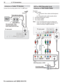 Page 1212 2. TV Connections
For assistance call 1(800) 332-2119
Antenna or Cable TV Service
Connect the incoming cable to the TV’s ANT input.
12
3HDMI
 AUDIO
OUTPUT
P b PrINPUT 2
INPUT 1
DIGITAL
AUDIO
OUTPUTDVI/PC
(480i / 480p / 720p / 1080i)
L
R INPUTAUDIO
Y/ VIDE O
Pb PrY/ VIDE O
3D
GLASSES EMITTER
ANT
AUDIOL
R
L
R
LAN
ANT
ANT
IN OUT
Cable TV 
service
Antenna
TV main panel
Not recommeded.  Other 
connection types provide 
better quality audio and video.
Direct cable (no cable box)
or
or
Older cable box
VCR or...