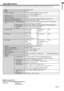 Page 35EN-35
ENGLISH
Specifications
The specifications and outside appearance of the projector are subject to change without prior notice.
Type
Model
Display Technology
Projection lens
Light-source lamp
Image size (Projection distance)
Maximum number of display colors
Maximum resolu-
tionComputer signal
Video signal
Component
signal
Computer input
Video input
Audio input
Speaker
Control terminal/Others
Operating temperatures
Rated voltage
Power consumption
Dimensions
Weight
Others
S-video input
Video input...