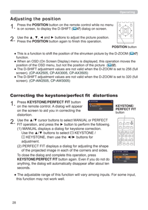 Page 2828
POSITIONESC MENU
RESET
ENTER
3UHVVWKHPOSITIONEXWWRQRQWKHUHPRWHFRQWUROZKLOHQRPHQX
LVRQVFUHHQWRGLVSOD\WKH6+,)7
47GLDORJRQVFUHHQ
Adjusting the position


3UHVVWKHPOSITIONEXWWRQDJDLQWR¿QLVKWKLVRSHUDWLRQ
