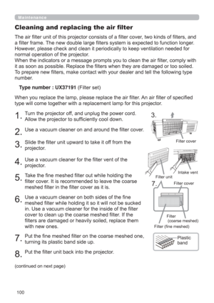 Page 100100
Maintenance
7KHDLU