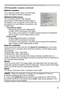 Page 9595
Presentation tools
If you select the Option button on the Floating 
menu, the Options window is displayed.
Optimize Performance
The “LiveViewer Lite for USB” captures  
screenshots in JPEG data and sends them to   
the projector. The “LiveViewer Lite for USB” has   
two options that have different compression rate   
of JPEG data.  Transmission speedSpeed takes priority over Image quality. 
It makes JPEG compression rate higher.
The screen on the projector is rewritten quicker because the transferred...