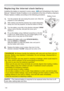 Page 140140
Replacing the inter nal clock batter y
	(YHQW6FKHGXOLQJLQWKH8VHU
V
0DQXDO1HWZRUN*XLGH$EDWWHU\LVQRWFRQWDLQHGDWWKHWLPHRIIDFWRU\VKLSPHQW

 7XUQWKHSURMHFWRURIIDQGXQSOXJWKHSRZHUFRUG$OORZWKH
SURMHFWRUWRFRROVXI