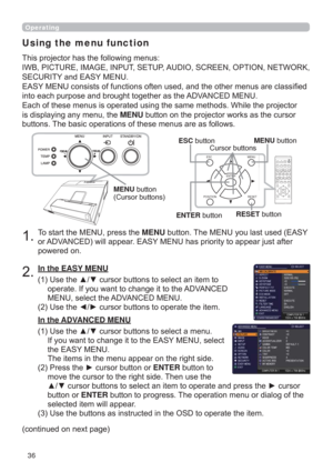 Page 3636
CALIBRATION
KEYSTONE/
ASPECTACCENTUALIZERHDCR
AV MUTE
POSITIONESC MENU
RESET
IWBAUTOPAGEDOWNONOFFFREEZE
UP

ENTER
FOCUSD-ZOOM>)îVOLUMEMAGNIFYMYBUTTON
INPUT
PERFECT FITTEMPLATE
POSITIONESC MENU
RESET
ENTER
Operating
7RVWDUWWKH0(18SUHVVWKHMENUEXWWRQ7KH0(18\RXODVWXVHG($6