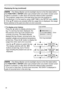 Page 3434
AC240V35°C
7FILTERERRO
1PREVIOUS
  To display error history 
Press the ▲ button to display previous error 
log. If a warning has been displayed, the 
first previous error log is the present error 
currently occurring. The Status Monitor 
displays the log number, occurred error, the 
supplied voltage and peripheral temperature 
at that time. Press the  ► button to display the 
usage time when each error occurred. 
Use the ▲/▼ buttons to switch the log. 
The display switches with the ◄/► 
buttons at...