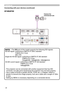 Page 2222
CP-WU8700
SDI OUT
Connecting with your devices (continued)
Setting up
• The SDI port of this model supports the following SDI signals:
SD-SDI signal: conforming to SMPTE ST 259-C standard
YCBCR 4:2:2 10-bit
480i, 576i
Single link HD-SDI signal: conforming to SMPTE ST 292 standard YPBPR 4:2:2 10-bit
720p@50/60, 1080i@50/60, 1080sf@25/30
3G-SDI Level-A signal: conforming to SMPTE ST 424 standard YPBPR 4:2:2 10-bit
1080p@50/60
-  This projector can be connected with another equipment that has SDI...