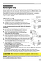 Page 103103
Maintenance 
Maintenance
A lamp has finite product life. Using the lamp for long periods of time could cause the 
pictures darker or the color tone poor. Note that each lamp has a different lifetime, and 
some may burst or burn out soon after you start using them. 
Preparation of a new lamp and early replacement are recommended.  To prepare a 
new lamp, make contact with your dealer and tell the lamp type number .
Replacing the lamp
Type number :  DT01931 
1.Turn the projector off, and unplug the...