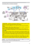 Page 13
Setting up
Connecting with your devices (continued)
FRQWLQXHGRQQH[WSDJH
‡,IDQRYHUVL]HG86%VWRUDJHGHYLFHEORFNVWKHLANSRUWXVHD86%
H[WHQVLRQFDEOHWRFRQQHFWWKH86%VWRUDJHGHYLFH NOTE


yRQRWFRQQHFWWKHLAN
YROWDJH
LVUHTXLUHGWR
XVHWKHZLUHOHVVQHWZRUNIXQFWLRQRIWKLVSURMHFWRU
RMHFWRUEH
VHFXUH\RXU
GDWD
83
GDSWHUWRWKH
SURMHFWRU%HIRUH\RXLQVHUWRUSXOORXWWKH86%ZLUHOHVVDGDSWHUIURPWKHSURMHF...