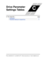 Page 358Drive Parameter 
Settings Tables
In This Appendix....page
— Introduction.......................................................................................   2
— Parameter Settings for Keypad Entry...............................................   2
C

Phone: 800.894.0412 - Fax: 888.723.4773 - Web: www.clrwtr.com - Email: info@clrwtr.com  