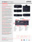 Page 3CP-WU9410 DLP® Projector
Input/Outputs
CP-WU9410
3/4 ViewRight Profile
Top View 
14151618171921222320
87102111249653131
1. Lens Shift2. Menu3. Zoom4. Status Monitor5. Monitor Out6. Computer In 17.  HDMI 28. HDMI 19. RS-232C
10. DVI-D11. HDBaseT12 .   USB-A  (for wireless adapter)13 . LAN14 . Composite Video15 . Remote  Out16 . Remote  In17.  AC In
Front View 
Rear
HI0220-Rev.2-06/16All specifications subject to change without notice.DLP® and the DLP logo are registered trademarks of Texas...